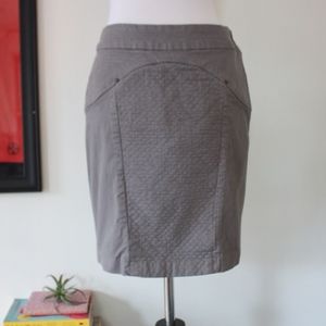 Anthropologie Leifsdottir Gray Denim Pencil Skirt